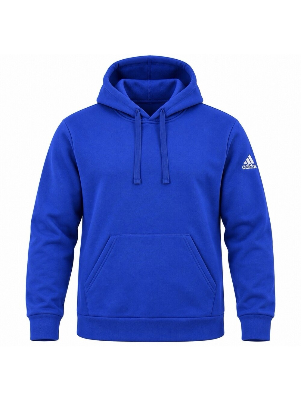 Adidas Women’s Medium Royal Blue Fleece Pullover Hoodie Sweatshirt HR8490 NWT